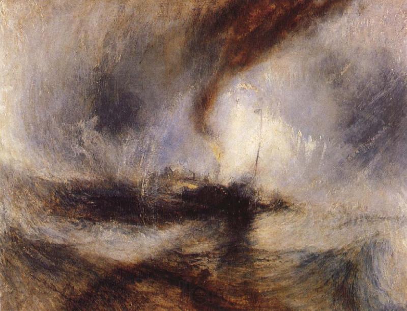 J.M.W. Turner Angbat in snostorm Norge oil painting art